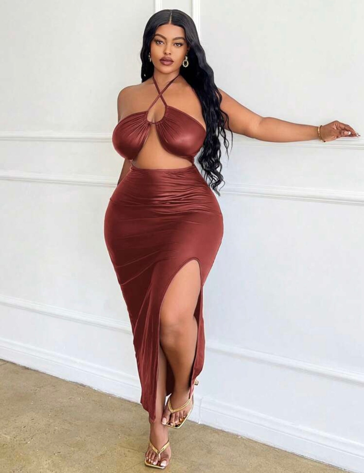 Sexy Faux Leather Bodycon Dress