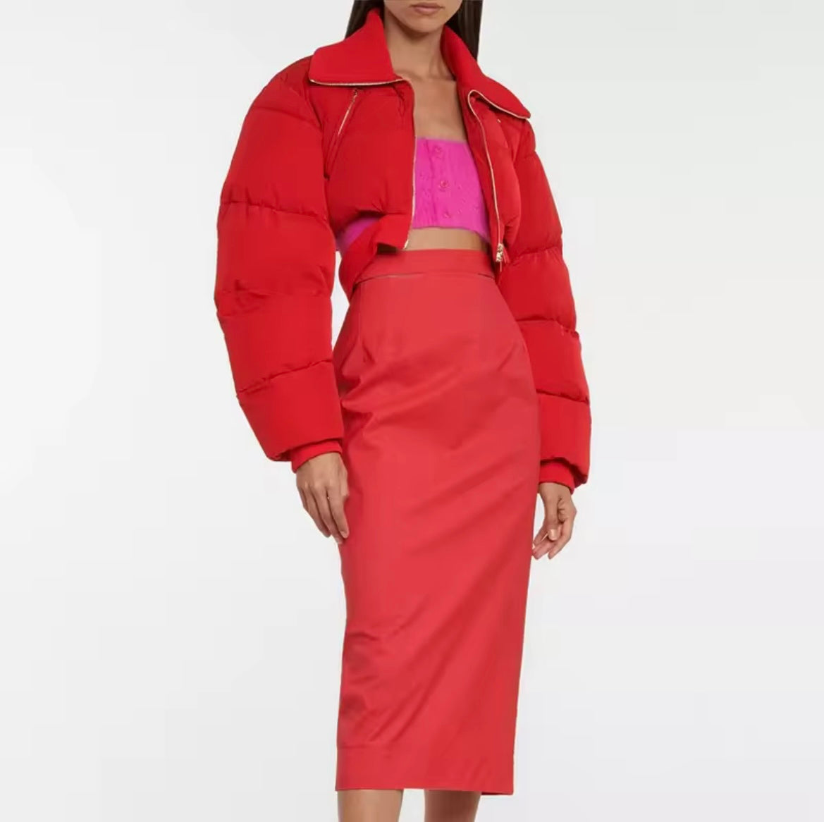 Crop Buffer Puffer Jacket