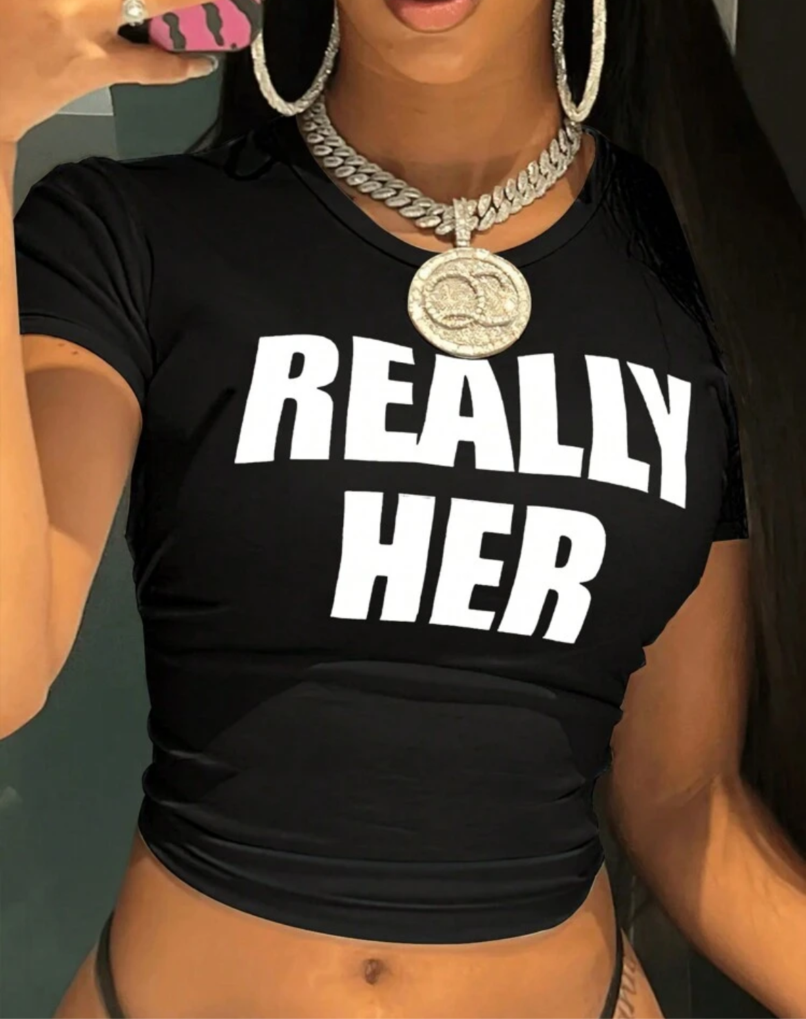 REALLY HER Crop T-Shirt